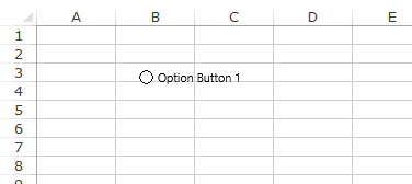 Insert and Use Radio Button in Excel - resize move
