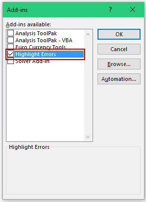 Create an Excel Add-in - browse add-in