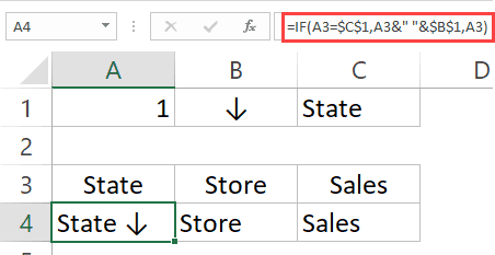 Sort Data using VBA - Backend for double click with arrow