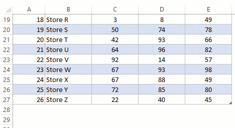 Excel Table - Automatically Add row Number on adding a row